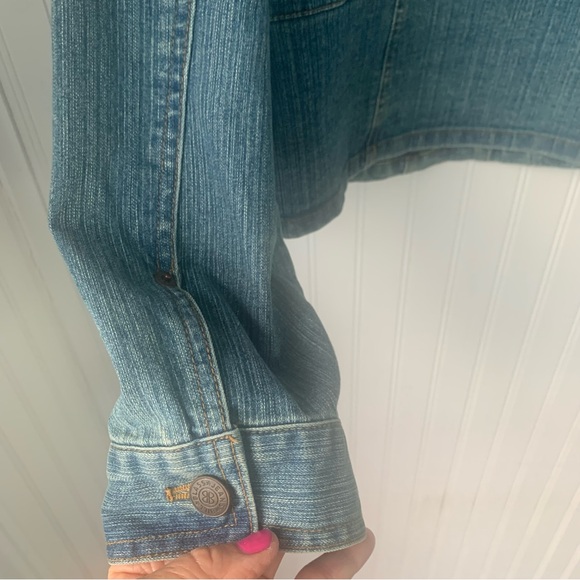 Bill Blass Classic Blue Jean Jacket (PXL) - Picture 8 of 9